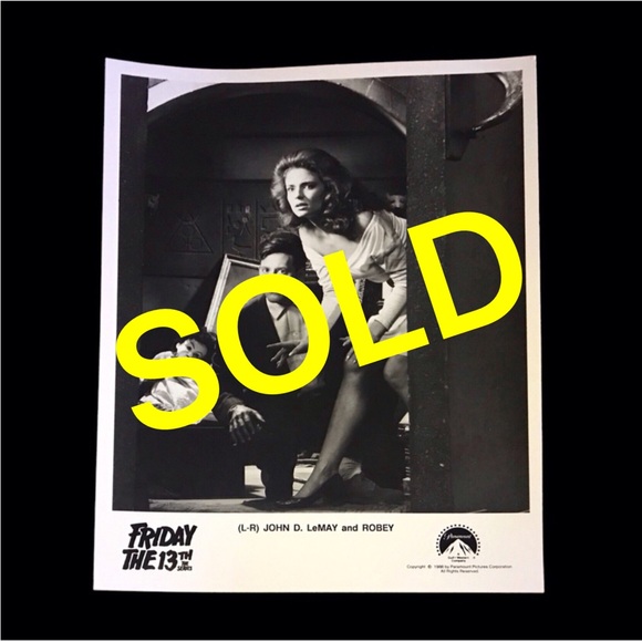 1988 John D. Lemay and ROBEY- Friday the 13th "The Series" Photo Press - Picture 1 of 5